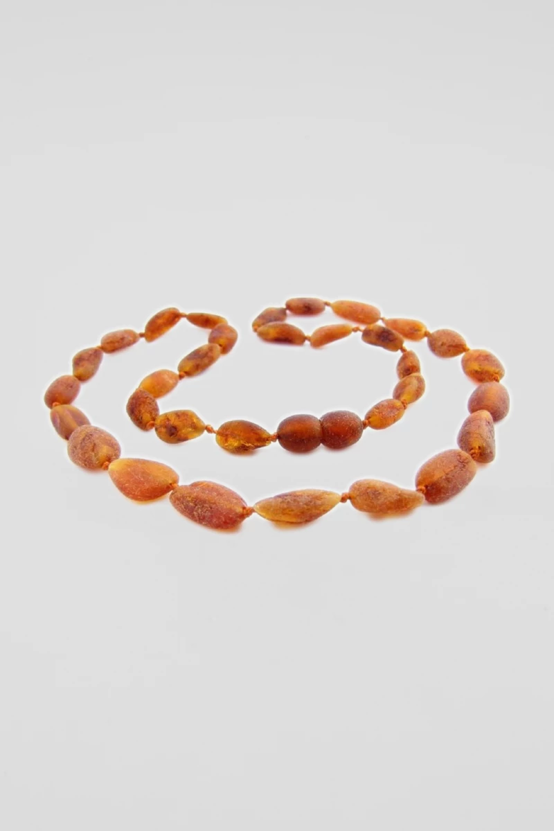 Sirag margele, coniac, chihlimbar brut, 50 cm-AS1001