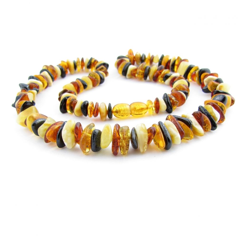 Colier chihlimbar multicolor, 60 cm-AS1022