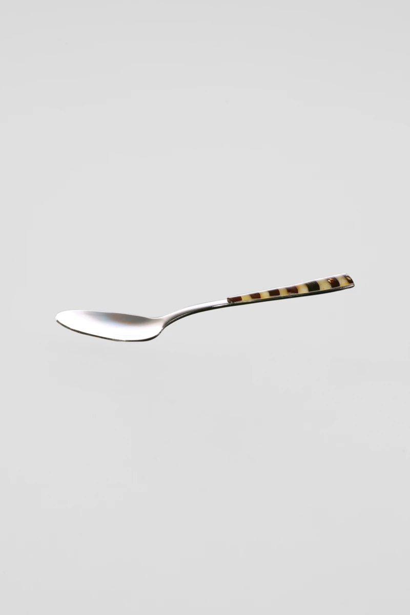 Teaspoon, honey and cherry mosaic amber, stainless steel, 13.5 cm-AW1030
