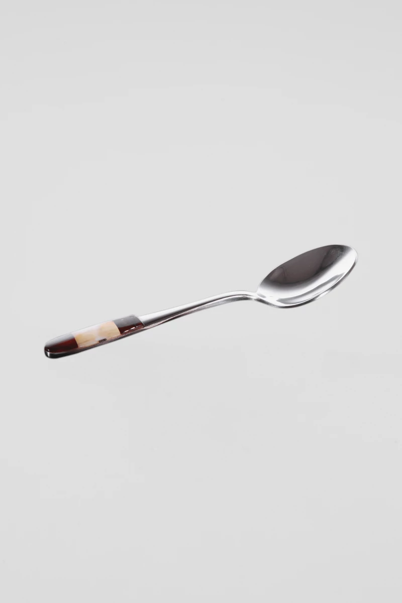 Teaspoon, honey and cherry mosaic amber, stainless steel, 12.5 cm-AW1031