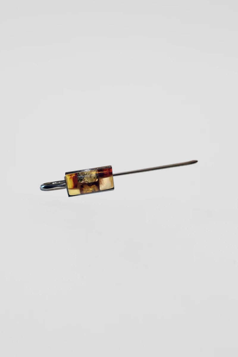 Semn de carte chihlimbar multicolor, inox-AW1033
