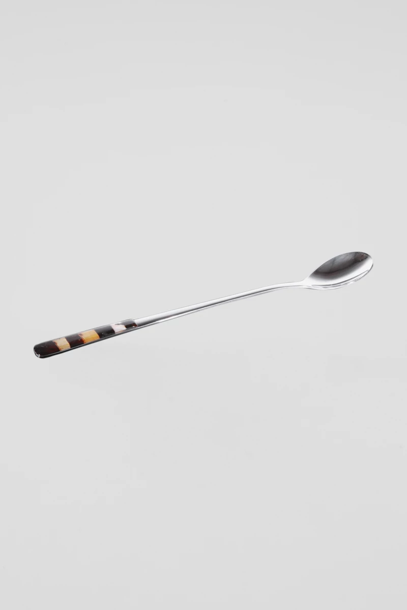 Teaspoon latte, honey and cherry mosaic amber, stainless steel, 22 cm-AW1034