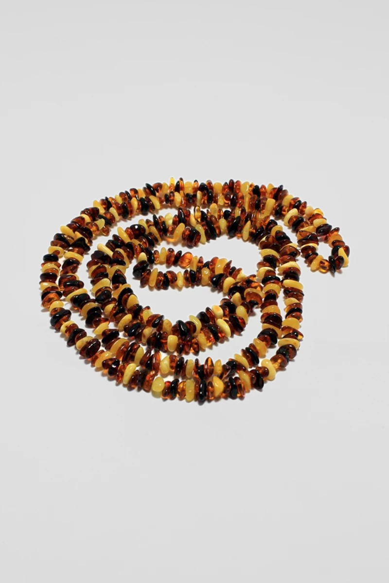 Colier chihlimbar multicolor, 125 cm-RBA1013