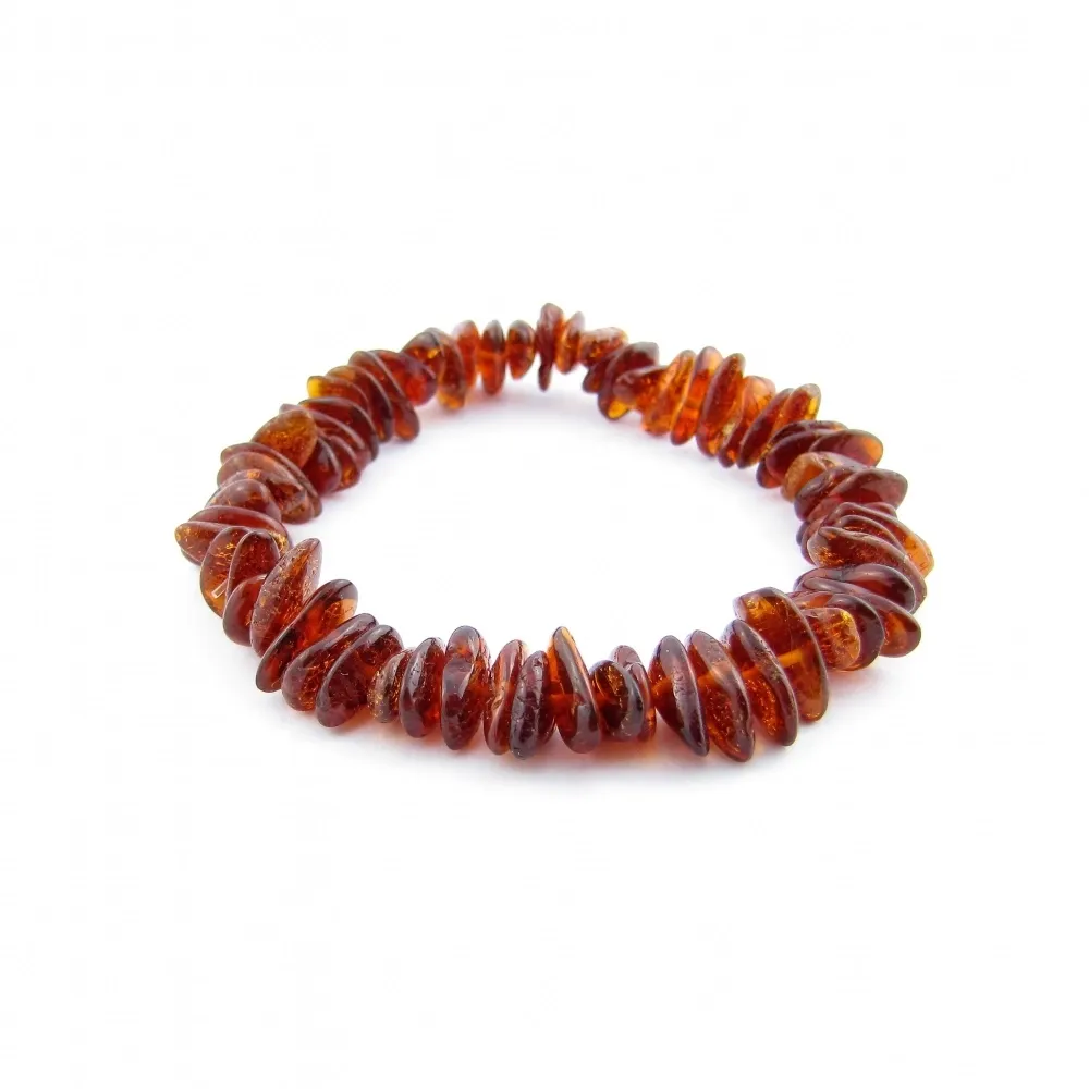 Bratara chihlimbar coniac, elastica-AS1030B